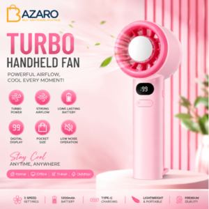 Ultra-Quiet Mini Handheld Fan & Classic Black Evening Clutch for Modern Women
